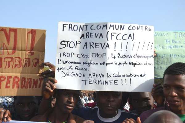 Manifeatation anti-Areva au Niger